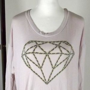 Light Pink Long Sleeved Shirt Size M